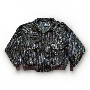 Vintage Spartan Jacket Mens XL Camo Fleece PolarTuff Made USA Realtree 90s